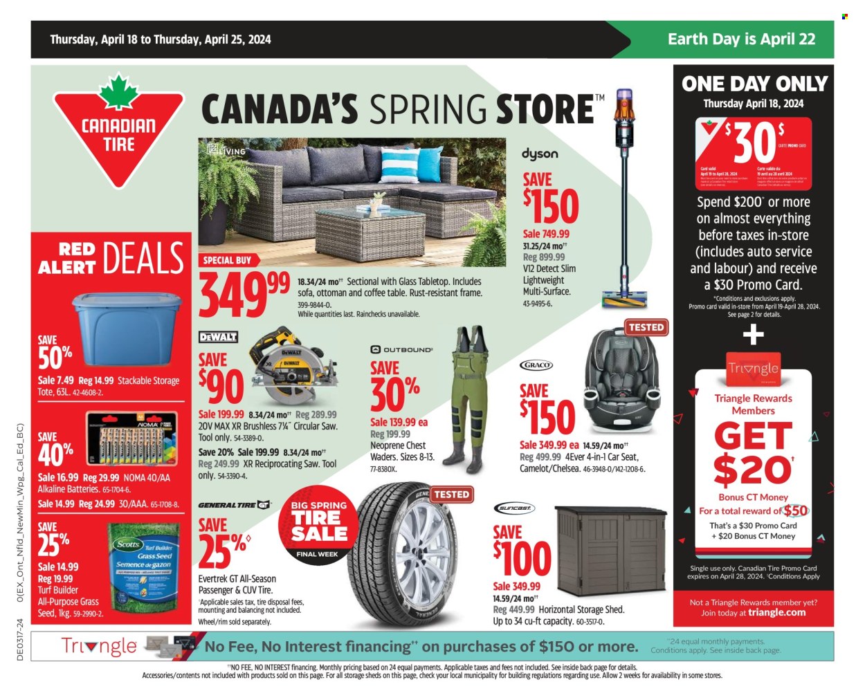 Circulaire Canadian Tire  - 18 Avril 2024 - 25 Avril 2024.