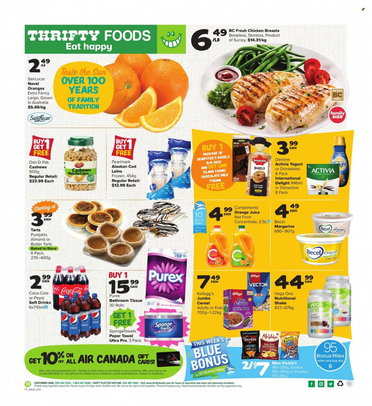 Circulaire Thrifty Foods  - 30 Septembre 2021 - 06 Octobre 2021.