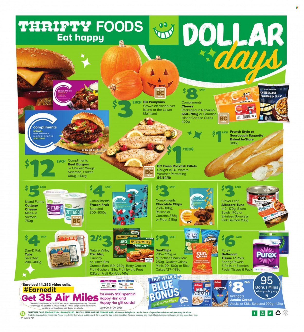 Circulaire Thrifty Foods  - 14 Octobre 2021 - 20 Octobre 2021.
