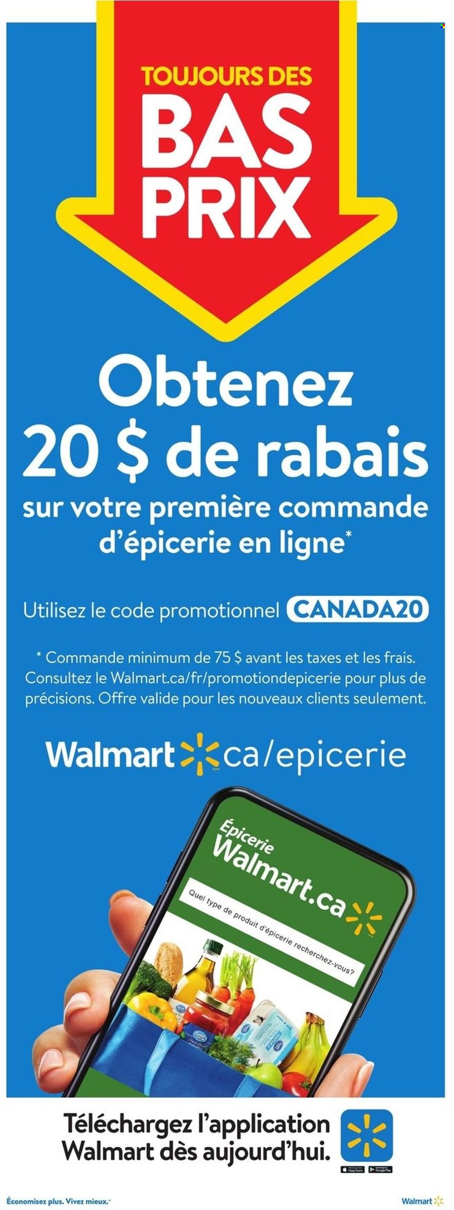 Circulaire Walmart  - 25 Novembre 2021 - 01 Décembre 2021.