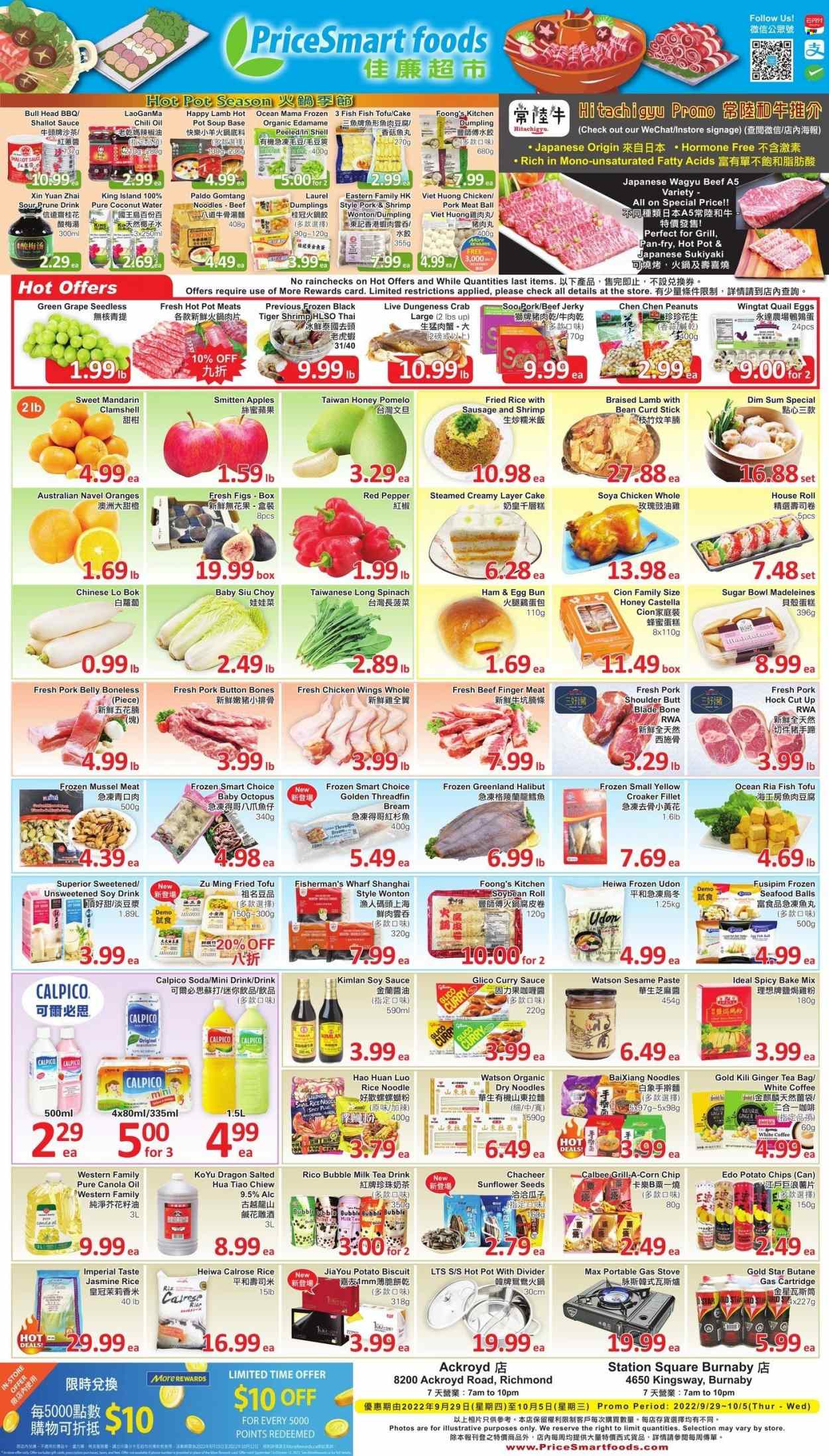 Circulaire PriceSmart Foods  - 29 Septembre 2022 - 05 Octobre 2022.