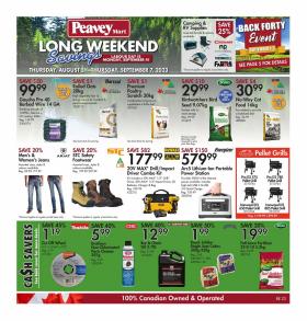 Peavey Mart - Long Weekend Savings