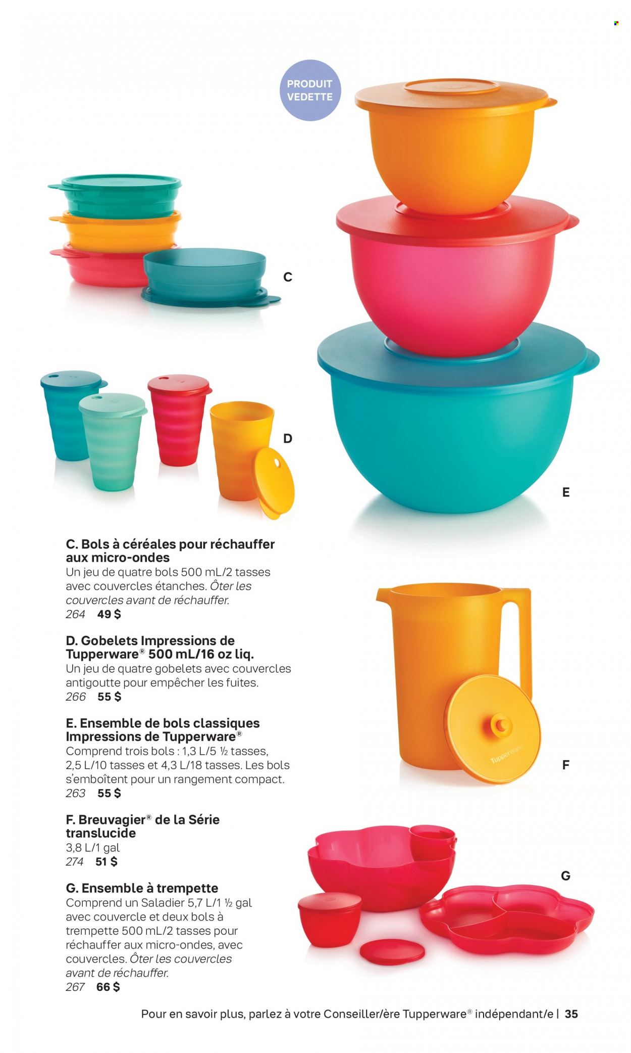 Circulaire Tupperware . Page 35.