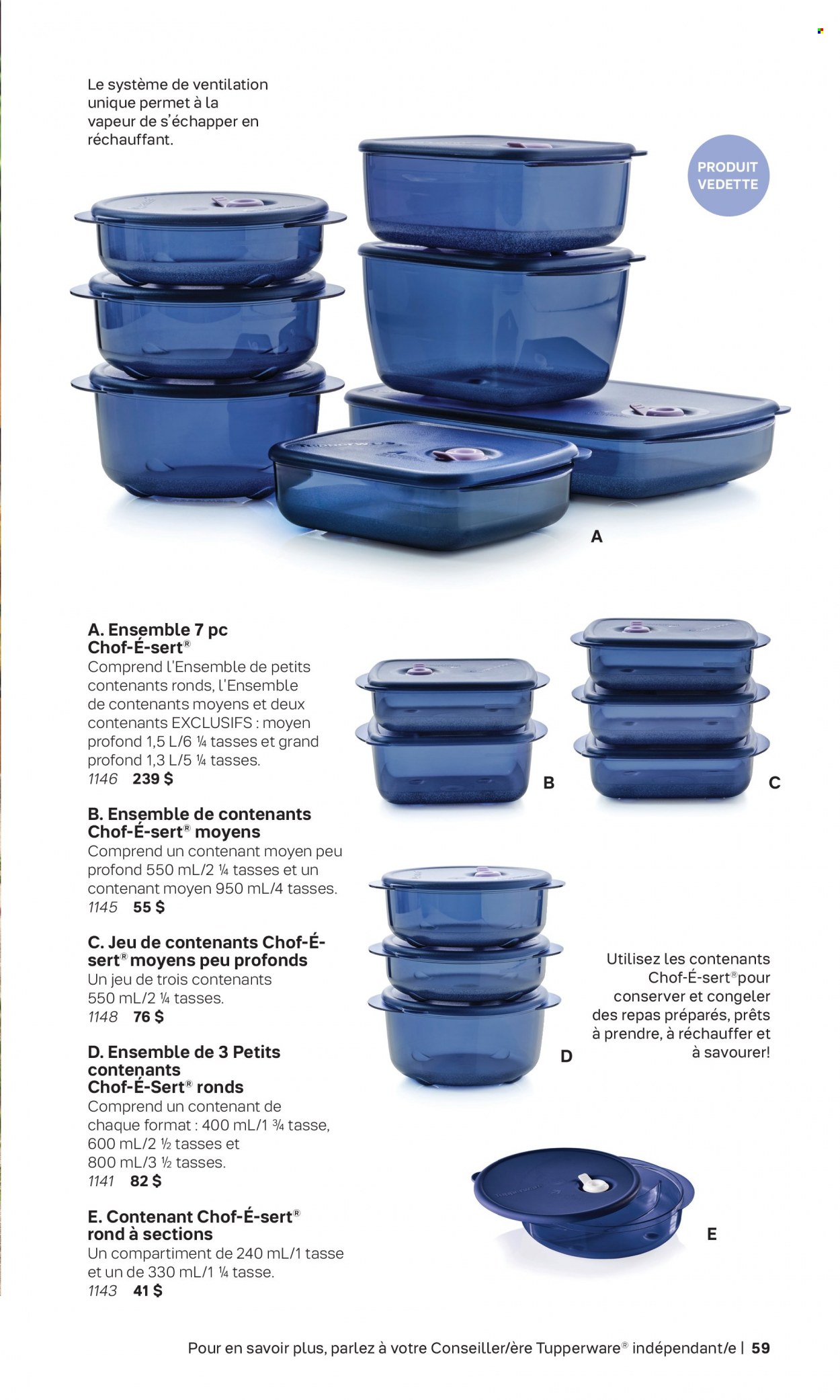 Circulaire Tupperware . Page 59.