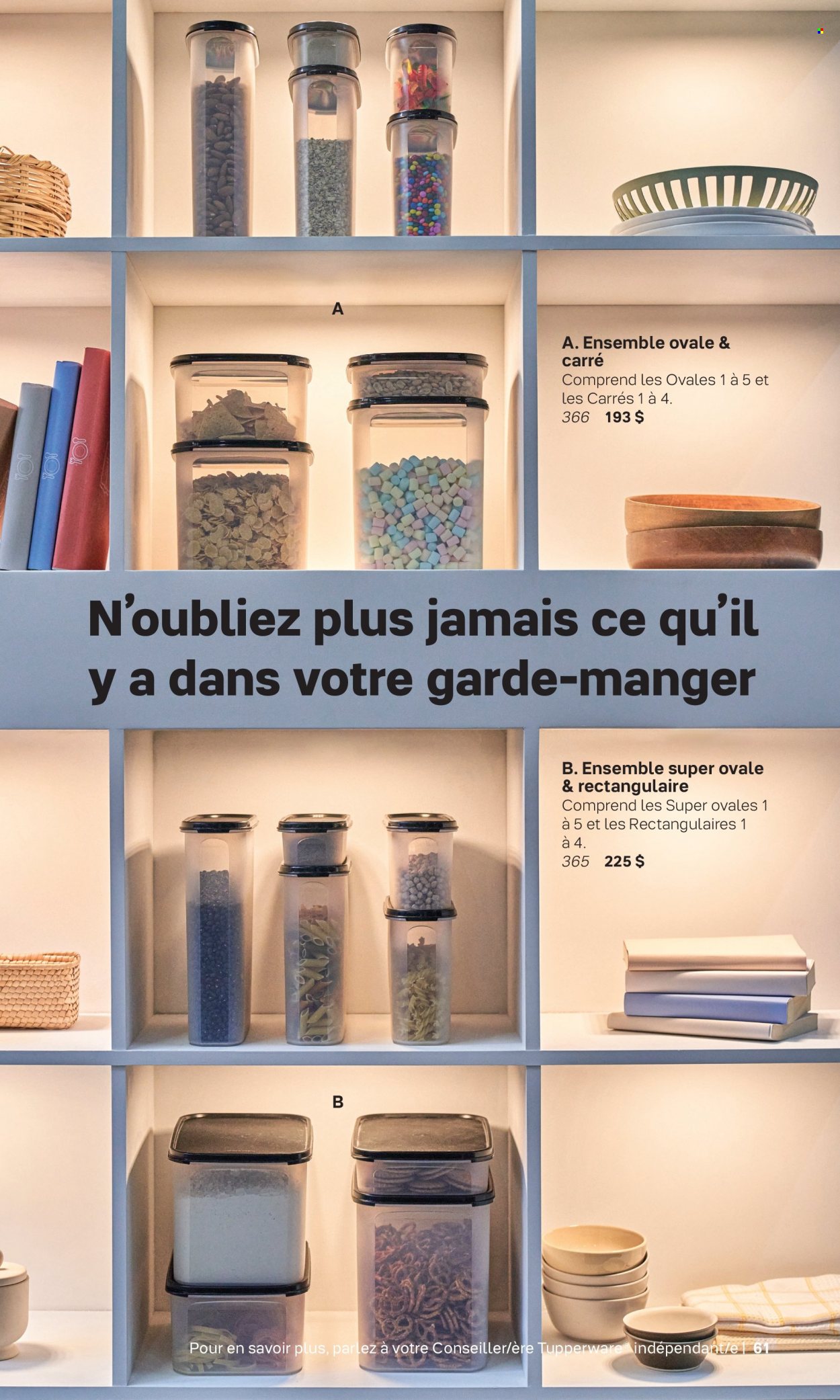 Circulaire Tupperware . Page 61.
