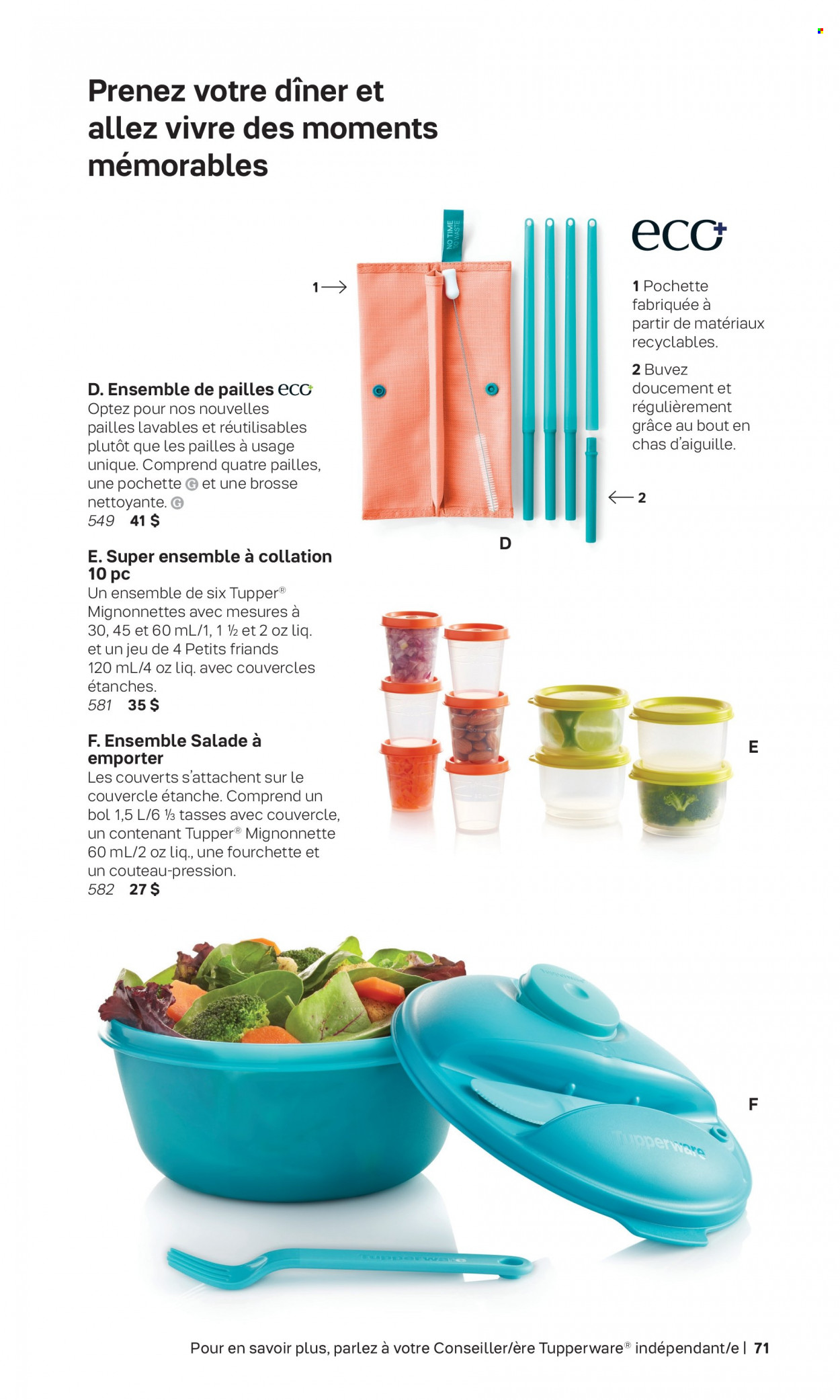 Circulaire Tupperware . Page 71.