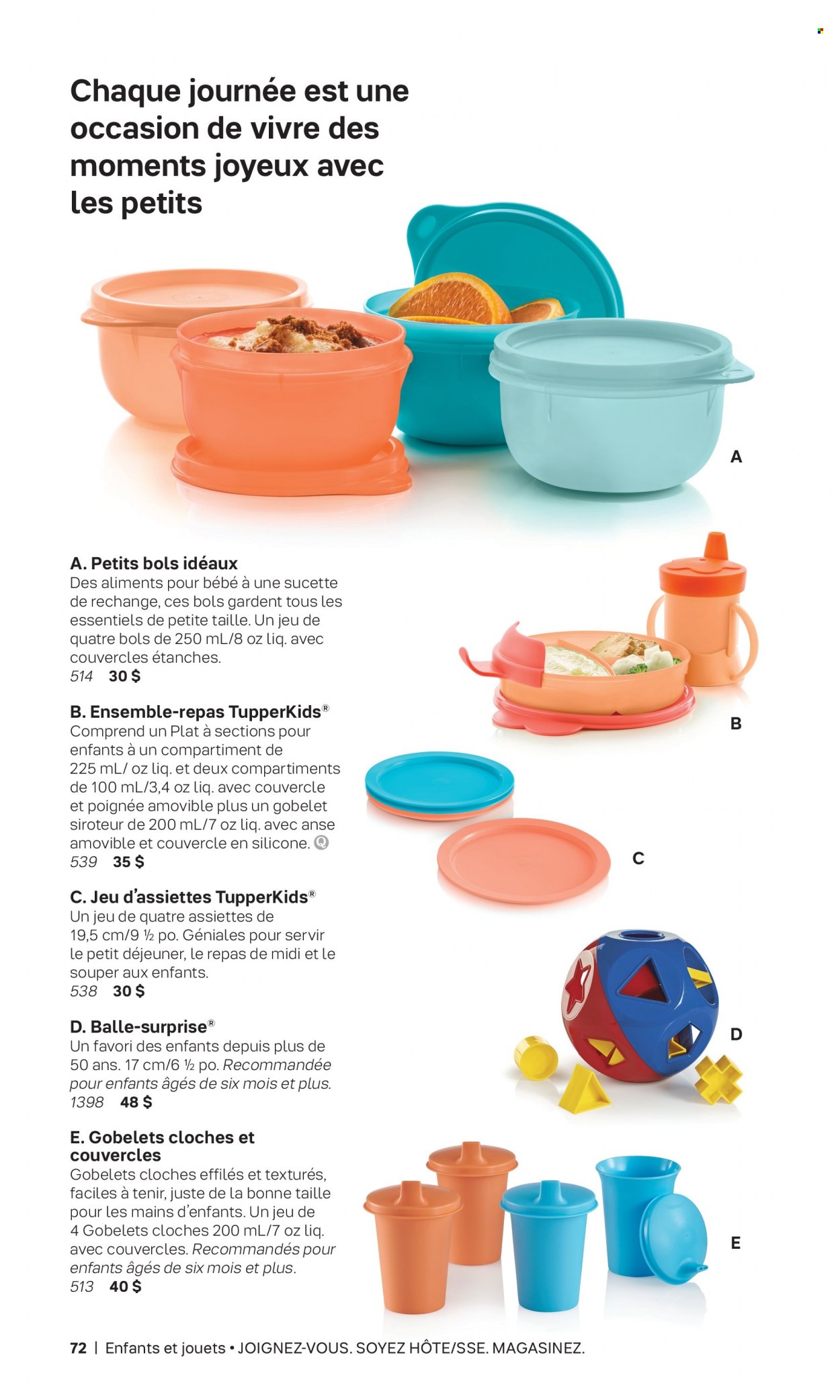 Circulaire Tupperware . Page 72.