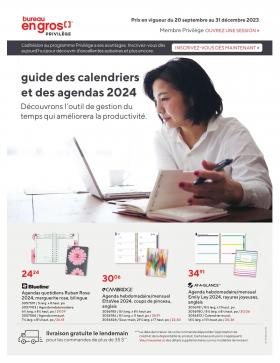 Bureau en Gros - Guide des calendriers et des agendas 2024