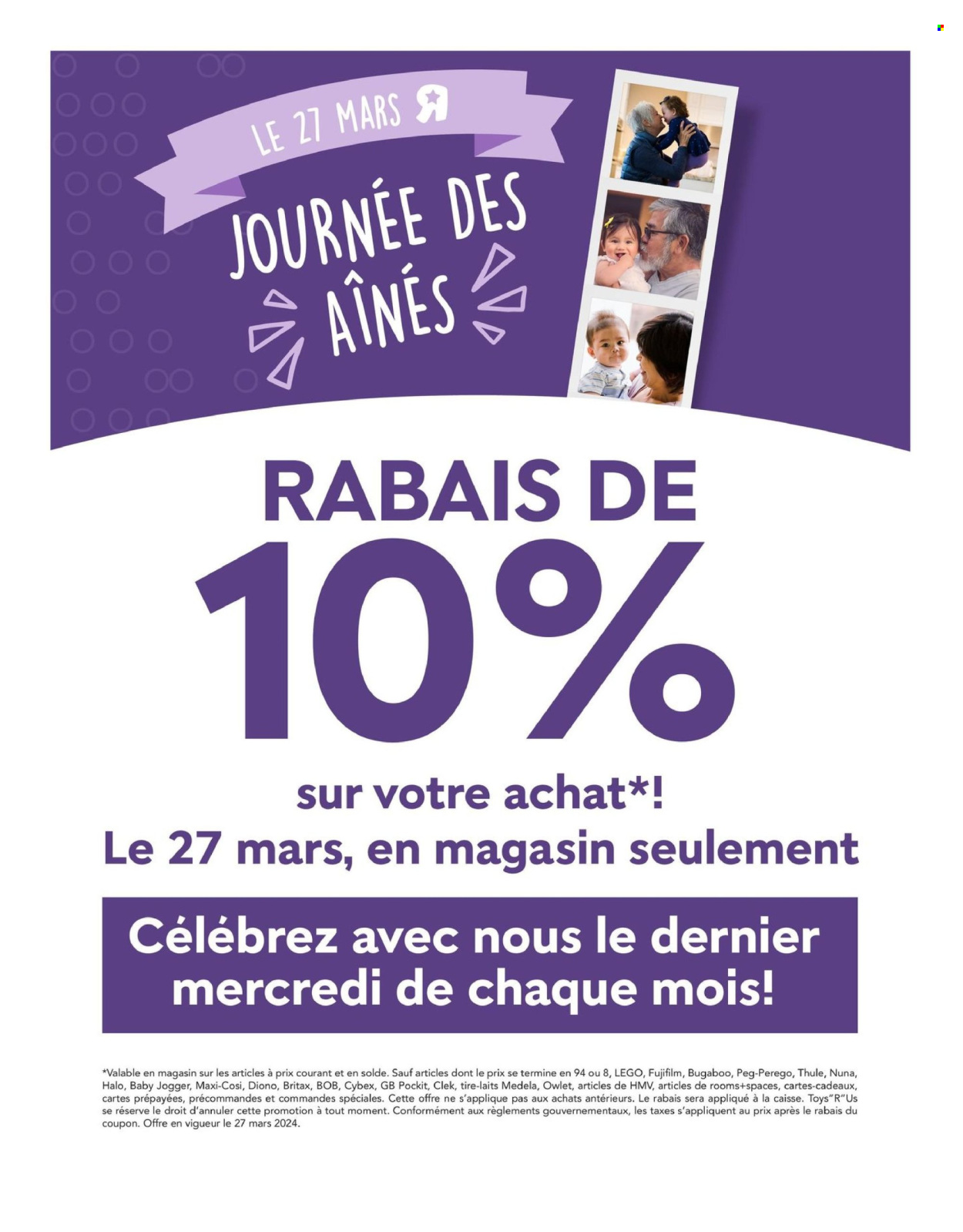 Circulaire Toys''R''Us  - 21 Mars 2024 - 03 Avril 2024.