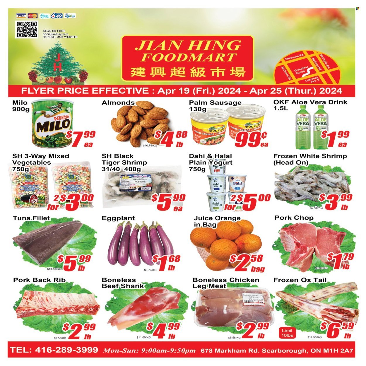 Circulaire Jian Hing Supermarket  - 19 Avril 2024 - 25 Avril 2024.