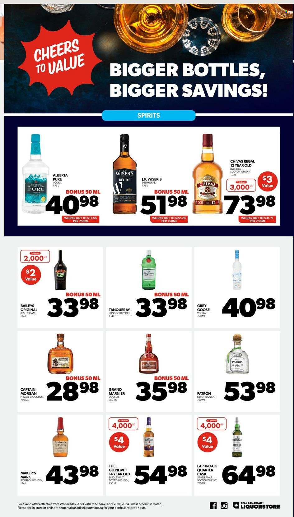 Circulaire Real Canadian Liquorstore  - 24 Avril 2024 - 28 Avril 2024.