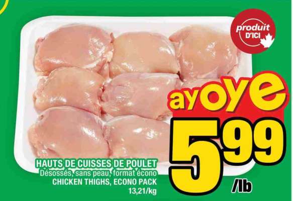 HAUTS DE CUISSES DE POULET