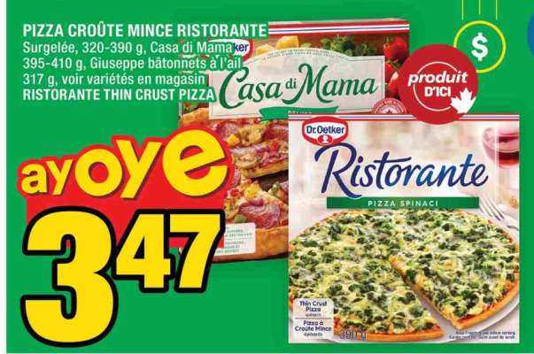 PIZZA CROÛTE MINCE RISTORANTE