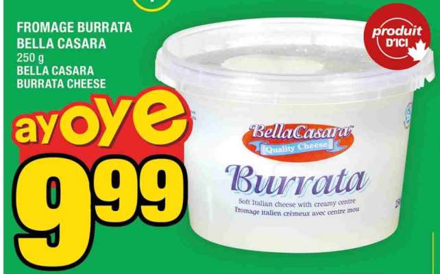 FROMAGE BURRATA BELLA CASARA