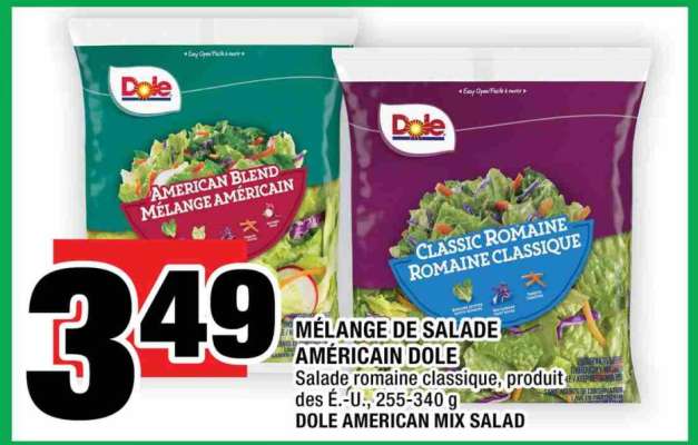 MÉLANGE DE SALADE AMÉRICAIN DOLE