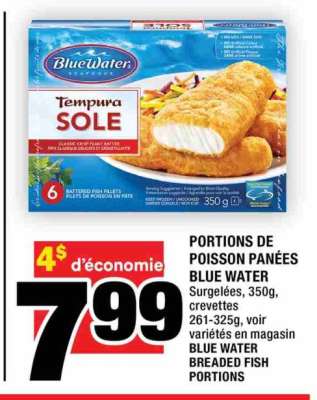 PORTIONS DE POISSON PANÉES BLUE WATER
