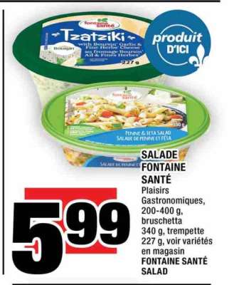 SALADE FONTAINE SANTÉ