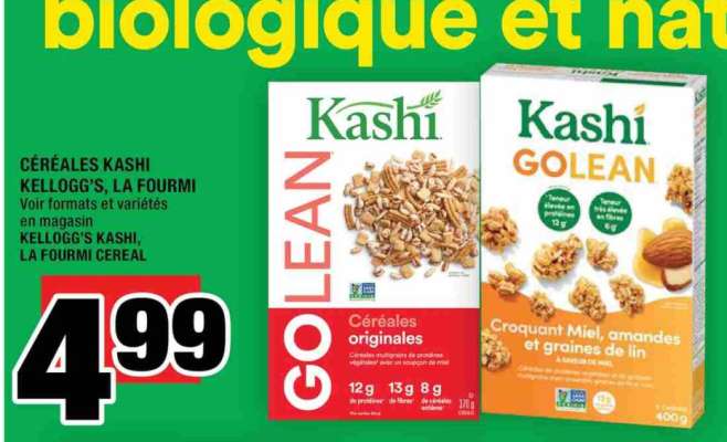 CÉRÉALES KASHI KELLOGG'S, LA FOURMI
