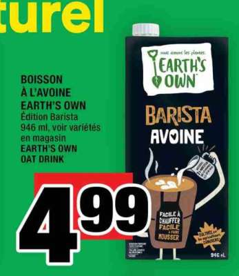 Earth's Own Barista Avoine