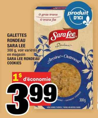 GALETTES RONDEAU SARA LEE