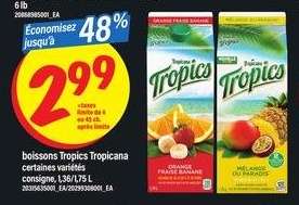 boissons Tropics Tropicana