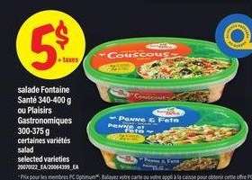 salade Fontaine Santé ou Plaisirs Gastronomiques