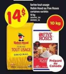 FARINE TOUT USAGE ROBIN HOOD OU FIVE ROSES