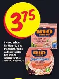 THON OU SALADE RIO MARE