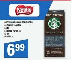 CAPSULES DE CAFÉ STARBUCKS