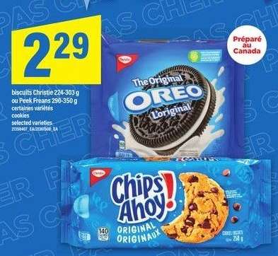 biscuits Christie ou Peek Freans