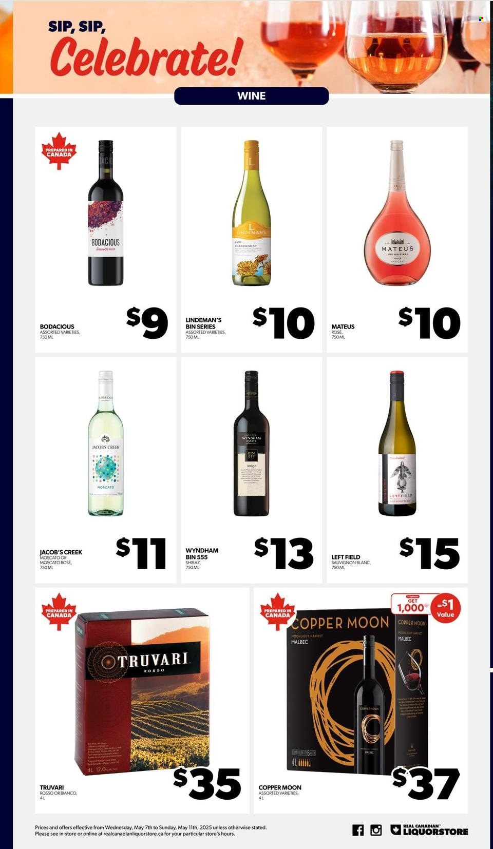 Circulaire Real Canadian Liquorstore  - 07 Mai 2025 - 11 Mai 2025.