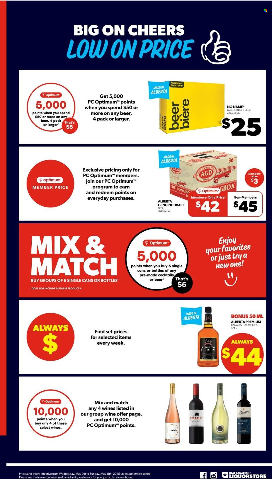 Circulaire Real Canadian Liquorstore  - 07 Mai 2025 - 11 Mai 2025.