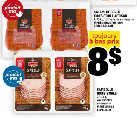 Salami de Gênes Irrésistible Artisan / Capicollo Irrésistible