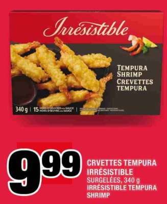 CREVETTES TEMPURA IRRÉSISTIBLE