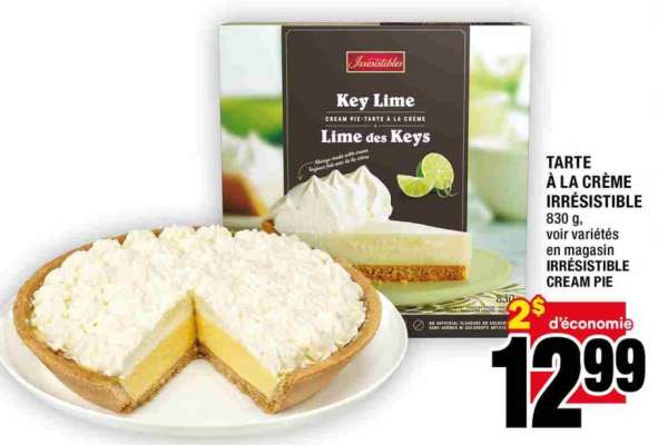 Tarte à la crème irrésistible