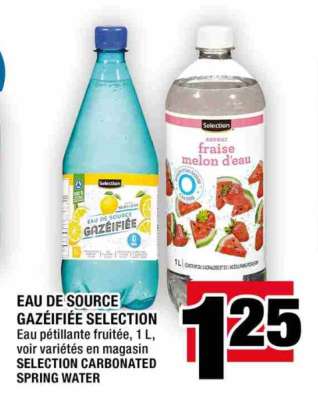 EAU DE SOURCE GAZÉIFIÉE SELECTION