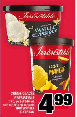 CRÈME GLACÉE IRRÉSISTIBLE