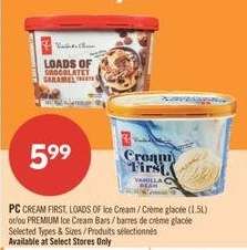 PC CREAM FIRST LOADS OF ICE CREAM