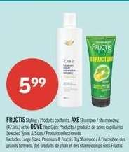 FRUCTIS Styling / AXE Shampoo / DOVE Hair Care Products