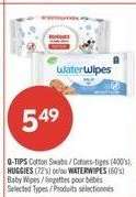 Q-TIPS Cotton Swabs / HUGGIES / WATERWIPES