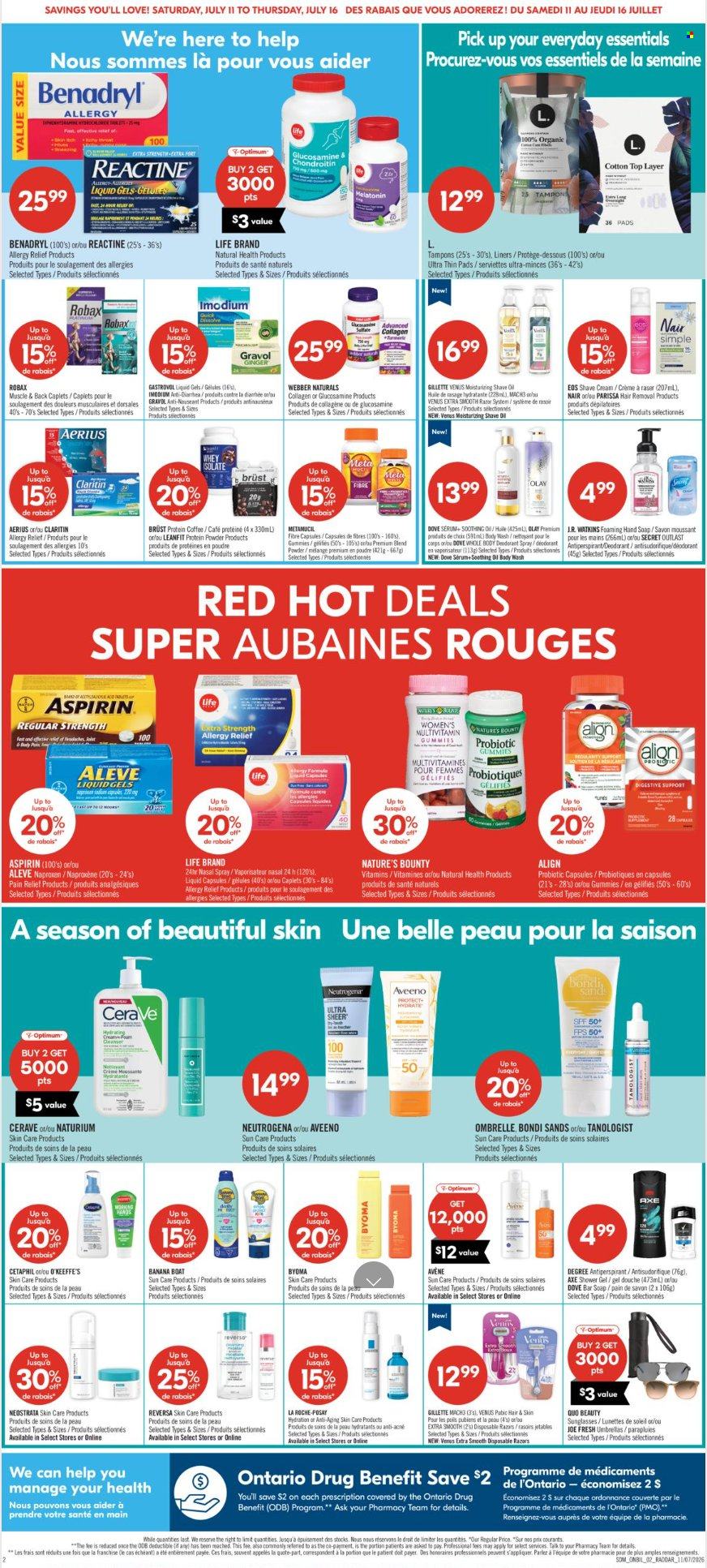 Circulaire Shoppers Drug Mart  - 11 Juillet 2026 - 16 Juillet 2026. Page 3