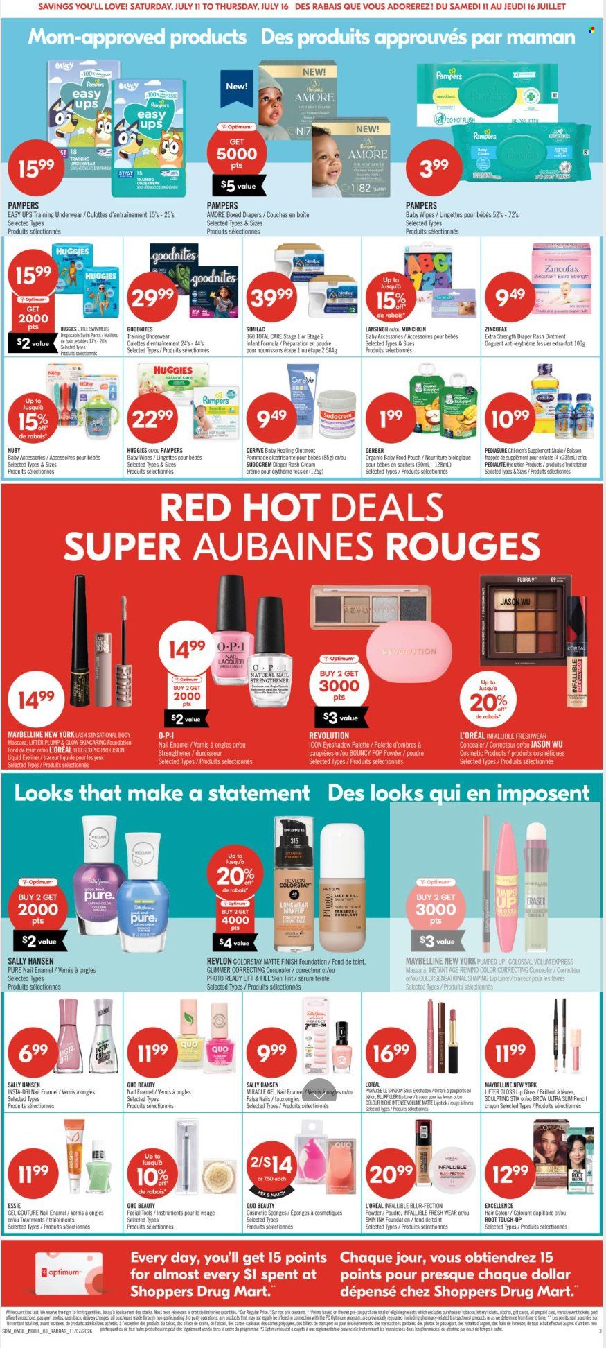 Circulaire Shoppers Drug Mart  - 11 Juillet 2026 - 16 Juillet 2026. Page 10