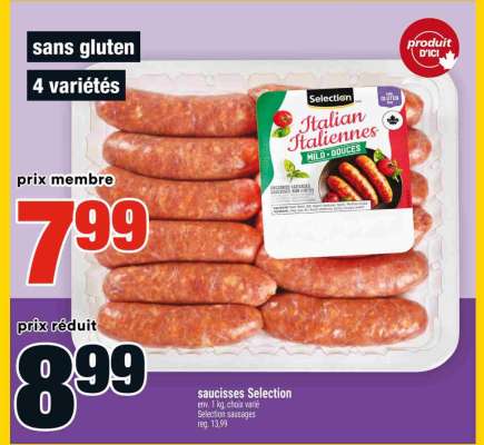 SAUCISSES SELECTION