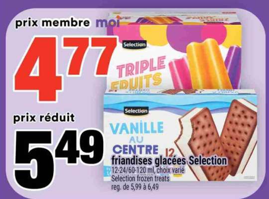 FRIANDISES GLACÉES SELECTION
