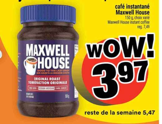 Maxwell House café instantané