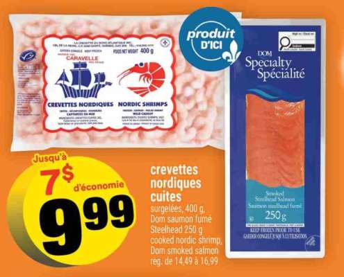 CREVETTES NORDIQUES CUITES