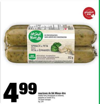 saucisses de blé Mieux-être