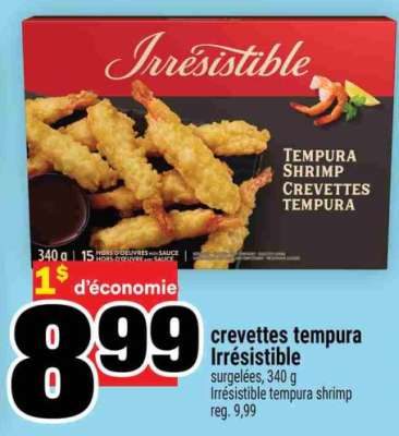 CREVETTES TEMPURA IRRÉSISTIBLE