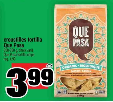 croustilles tortilla Que Pasa