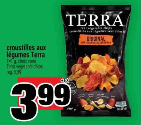 CROUSTILLES AUX LÉGUMES TERRA
